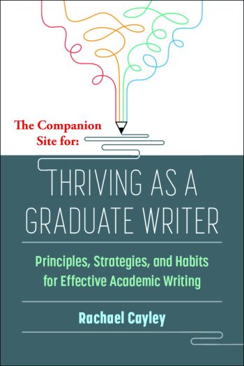 Cover image for Thriving as a Graduate Writer